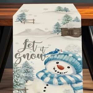 Let It Snow Table Runner 13x72